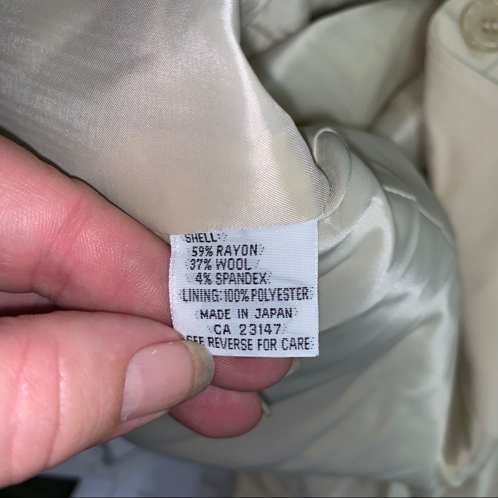 Talbots long sleeve button up blazer cream - Picture 8 of 8